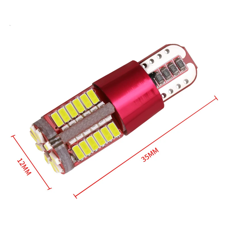 2x T10 W5W 194 светодиодный светильник футболка с принтом &quotавтомобиль&quot 3014 57SMD Canbus