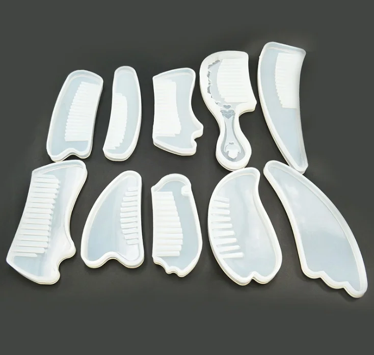 3D Прозрачная силиконовая форма для расчески формы эпоксидной смолы DIY ювелирные