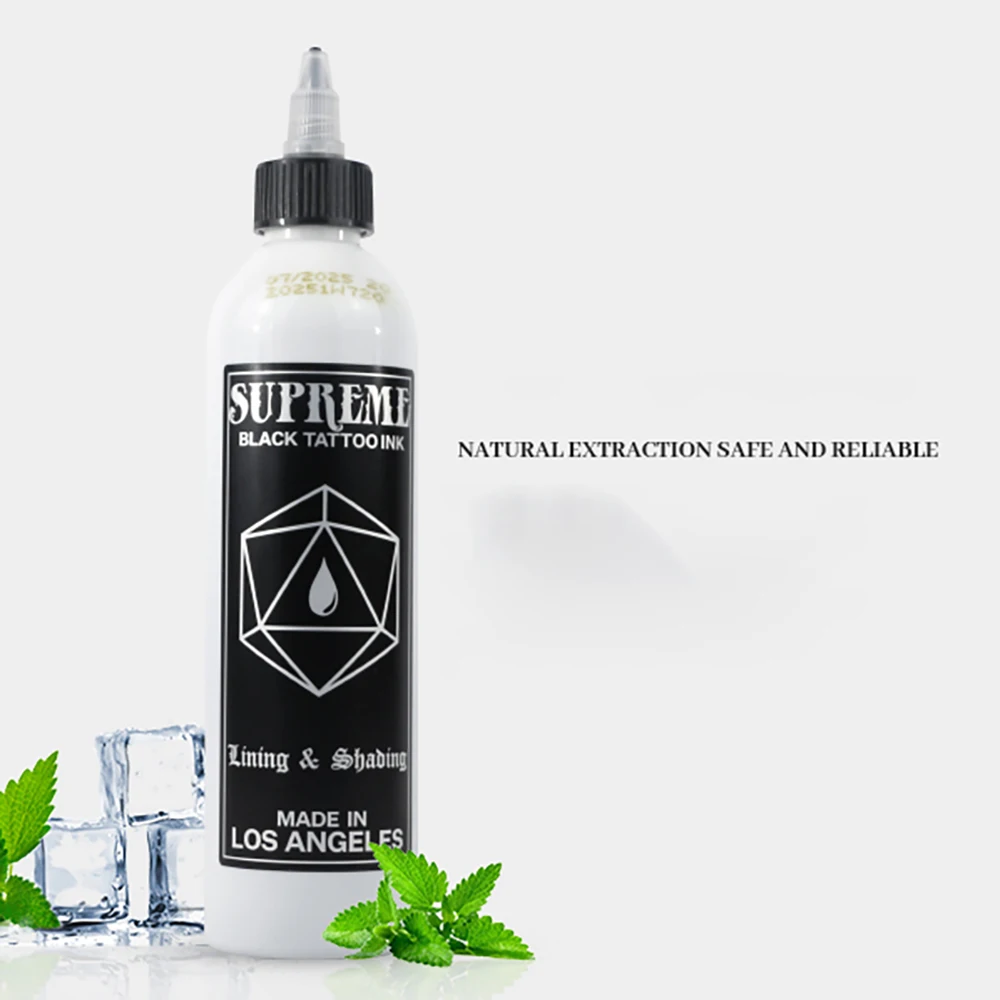 Перманентные черные чернила для татуировок 240 мл/бутылка инструмент боди-арта