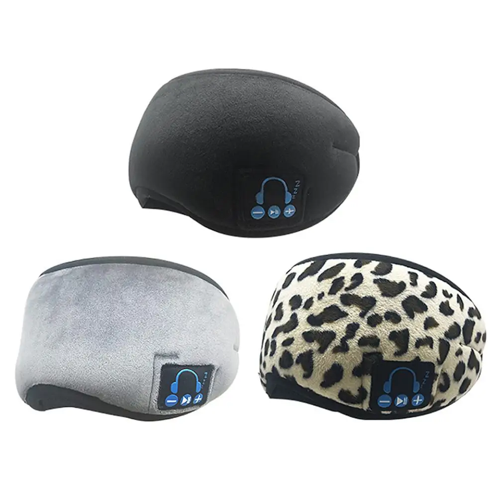 Bluetooth V5.0 музыкальная Беспроводная маска для глаз сна Наушники затенение руки фри