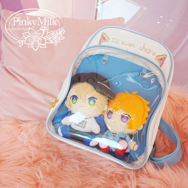 Новая прозрачная сумка Ita из искусственной кожи Kawaii Ita рюкзак для девочек-подростков прозрачный милый рюкзак для школы Itabag H813