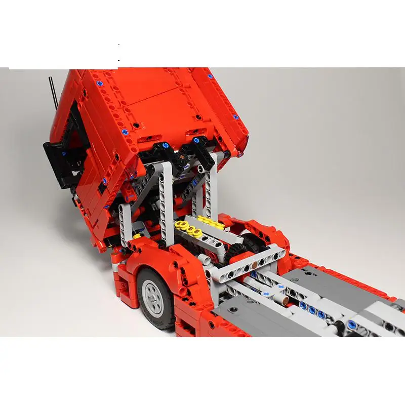 

NEW MOC Model Scanias Truck and Steering Trailer Building Blocks Bricks High-Tech Cars DIY Assembly Educational Toys Gifts