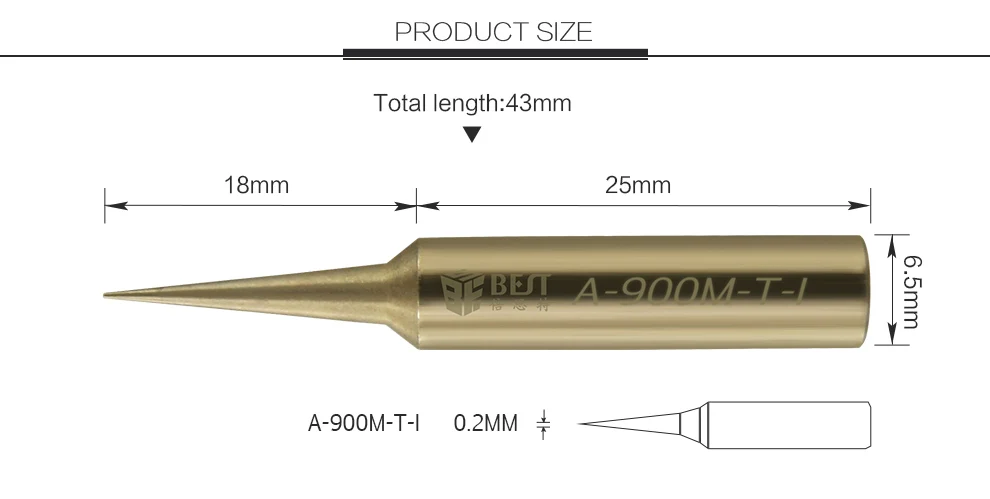BEST-900M-SI паяльник из чистой меди для Hakko 936 FX-888D Saike 909D 852D+ паяльник