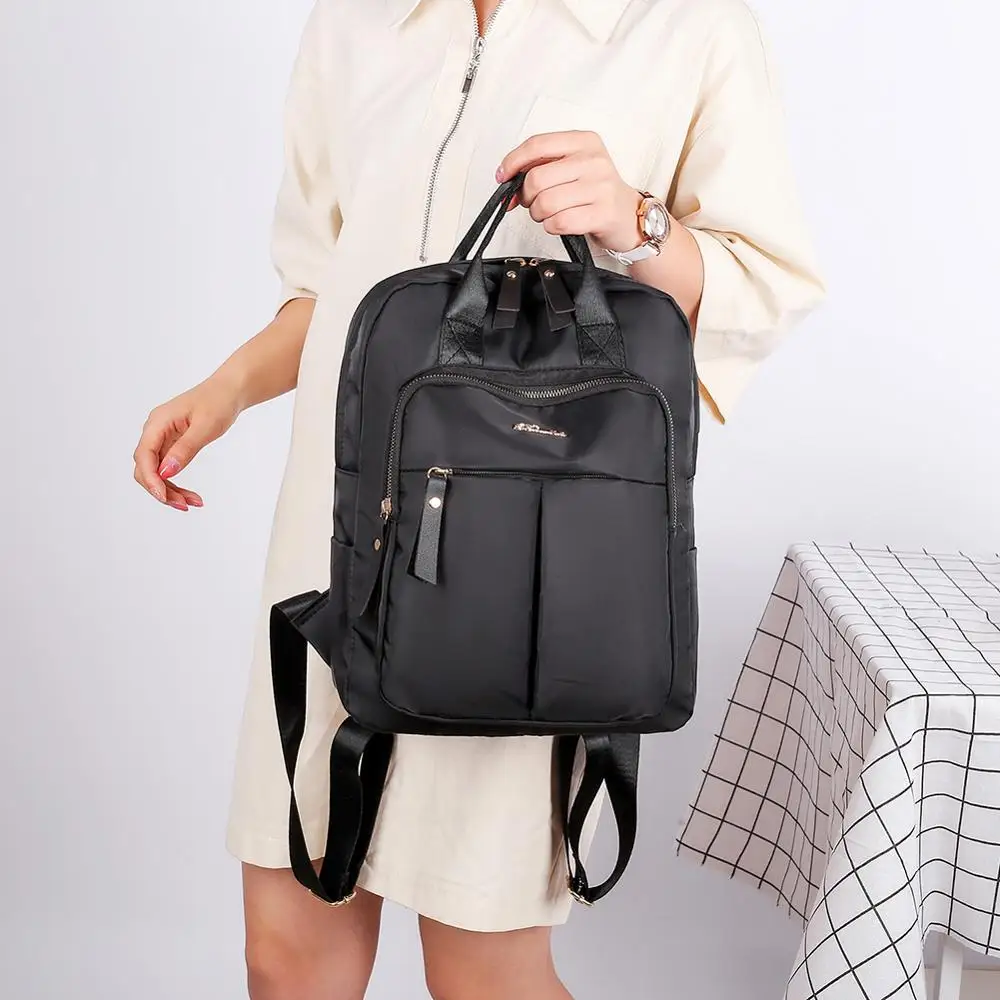 Нейлоновый Водонепроницаемый Школьный рюкзак с защитой от кражи для женщин