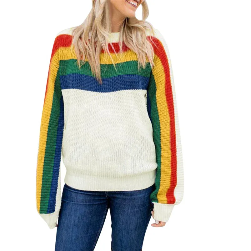 Фото Для женщин Зимняя одежда с длинными рукавами Повседневный пуловер свитер модное