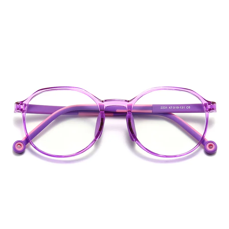 

49529 Kids Anti Blue TR90 Optical Frames Student Round Fashion Computer Glasses