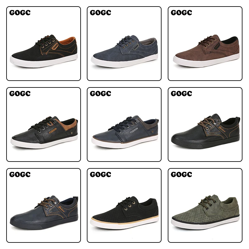 GOGC Casual Men Shoe Sneakers Breathable Comfortable Loafers Slip on Tenis Flat Shoes Lace-up Walking Footwear Dropshipping |