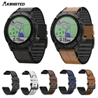 AKBNSTED ремешок для часов Garmin Fenix 6X 6 5 5X  Plus  Enduro  Forerunner 945 935 быстросъемный наручный кожаный браслет с ремешком