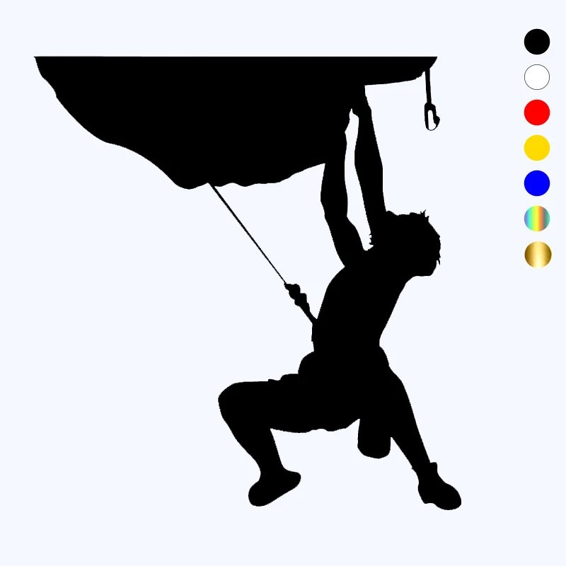 CK2927# наклейки на авто Скалолаз вектор силуэт водонепроницаемые машину наклейка