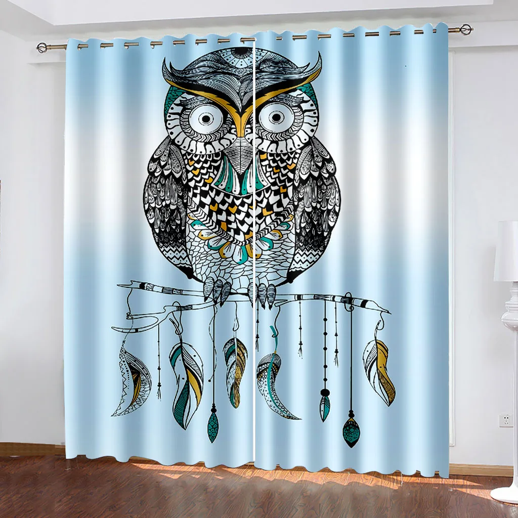 

Затемняющие шторы «Ловец снов», теплые изолированные оконные занавески в стиле бохо для спальни, гостиной, затемняющие драпировки