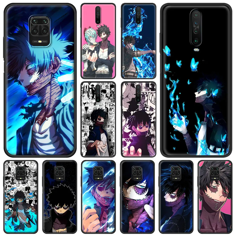 

Dabi Boku No My Hero Academia Anime Phone Case For Xiaomi Redmi Note 9S 9 8 10 Pro 7 8T 9C 9A 8A K40 Soft Silicone Black Cover