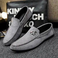 men casual shoes new fashion slip on moccasin driving shoes soft comfortable flats shoes sneakers black gray men loafers