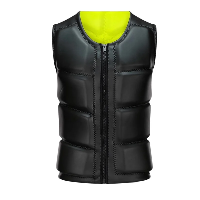 Взрослая молния плавучести жилет портативный хлопка плавания гребли парусный