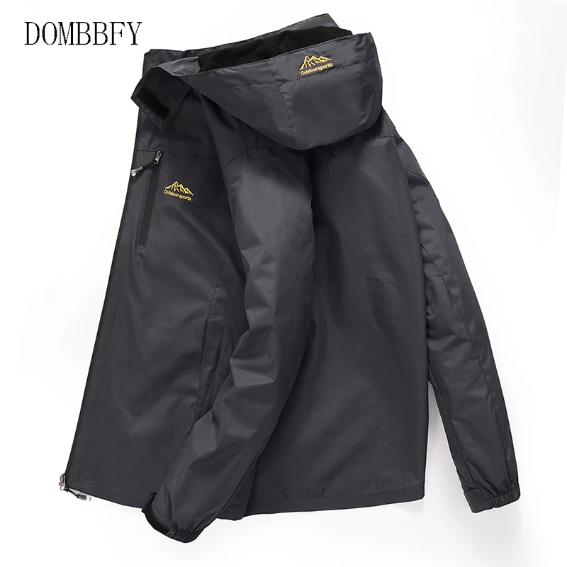 Куртка мужская водонепроницаемая с капюшоном Спортивная ветровка для активного