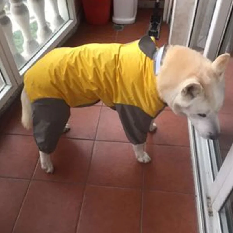 Новинка дождевик для больших собак комбинезон водонепроницаемая куртка