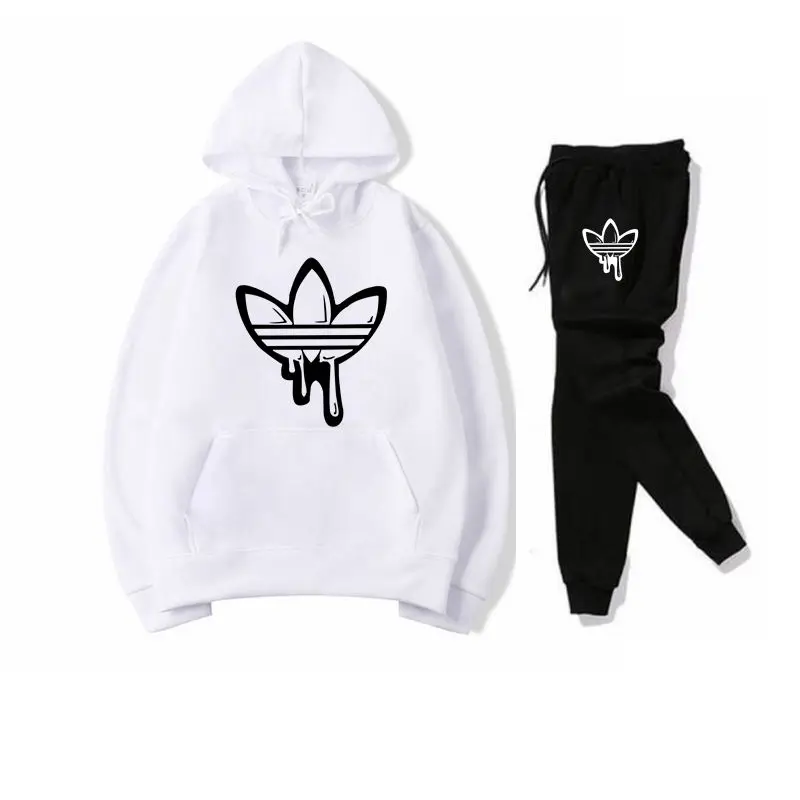 2019 новый комплект из двух предметов модные толстовки с капюшоном спортивная