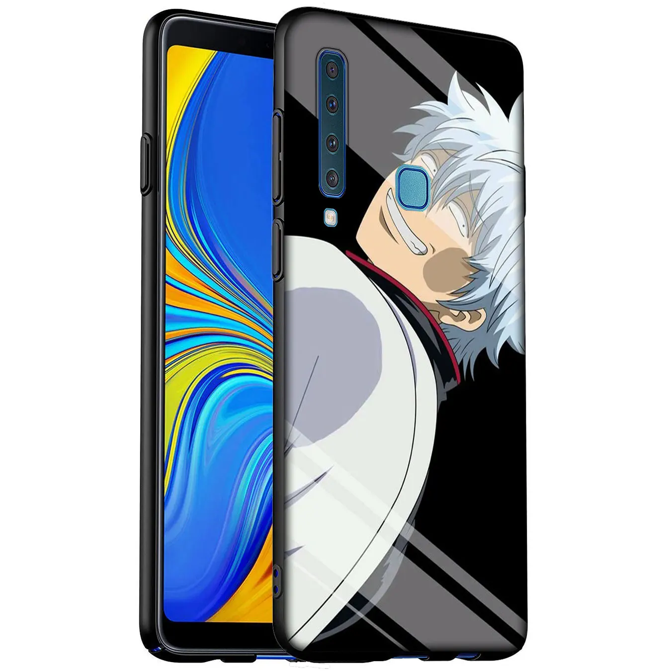 Мягкий силиконовый чехол для телефона с аниме гинтама гинтоки Samsung Galaxy A6 A7 A8 A9 2018 A3