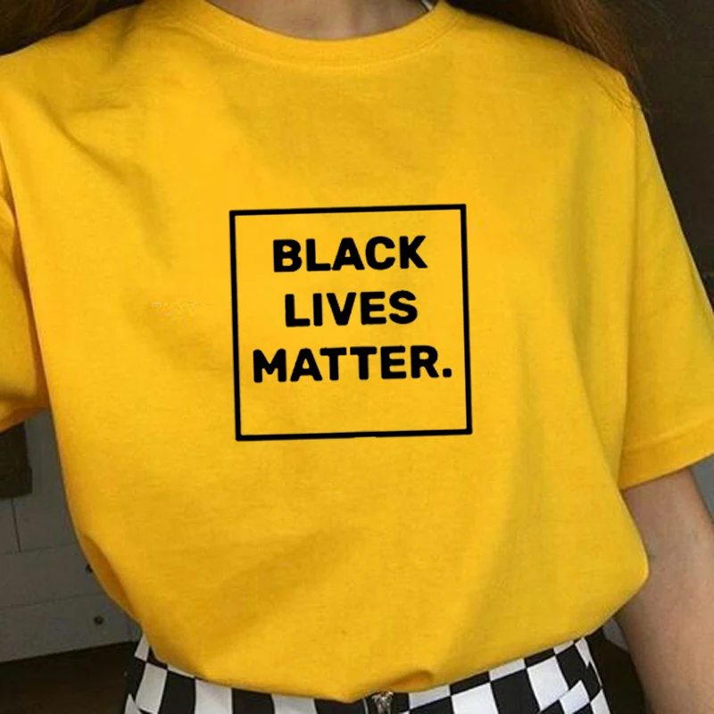 Женская футболка черного цвета с надписью живой материи забавная хлопковая для