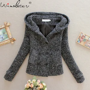 Куртка женская однотонная с двумя карманами, элегантное пальто, повседневное двубортное худи, верхняя одежда, C05604B, на осень