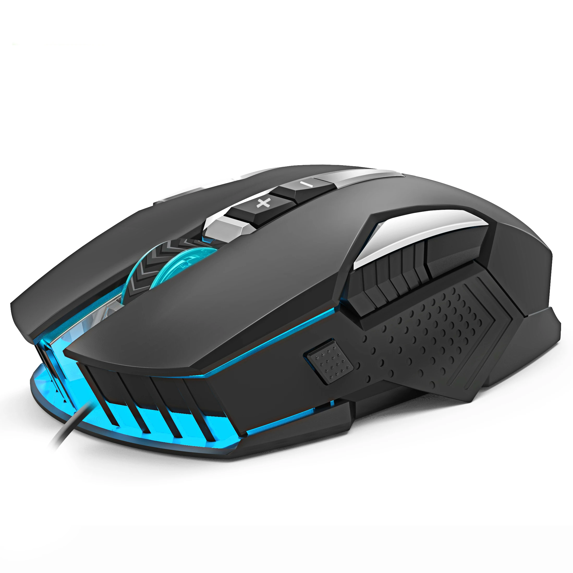 MMR8 black Проводная игровая мышь, профессиональная геймерская, светодиодный, с подсветкой, оптическая, компьютерная, ПК, ноутбук, мыши, игровая мышь, USB кабель Mause - Цвет: MMR8 black