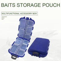 fishing lure box 10 compartments baits box waterproof abs multi purpose hook lures bait storage case transparent fishing tackle