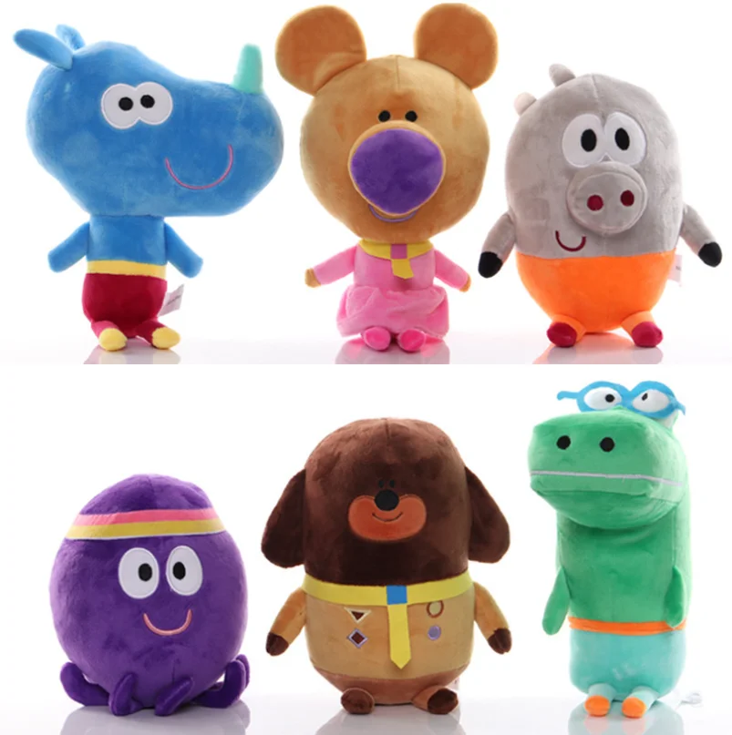 Новая горячая Распродажа Duggee забавные плюшевые игрушки со значком и рисунком