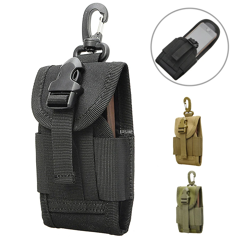 Тактический чехол для телефона MOLLE EDC Многофункциональный держатель для телефона чехол военный ремень поясная сумка карман сумки для наружного охоты кемпинга