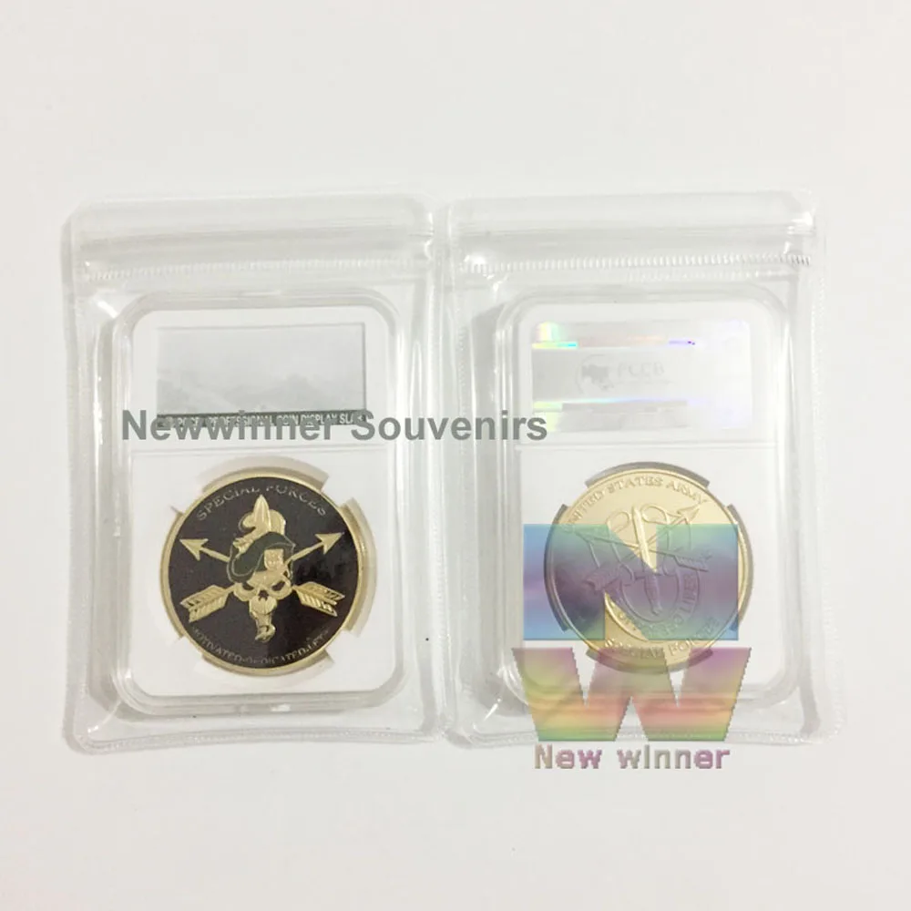 1 шт. 999 позолоченная монета американский вызов армия спецназ монеты с печатью