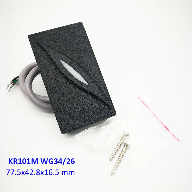 KR101E KR101M водонепроницаемый IP65 Weigand Slave Reader бесконтактный считыватель карт Wiegand 26bit/34bit KR101 маленький размер Rfid считыватель