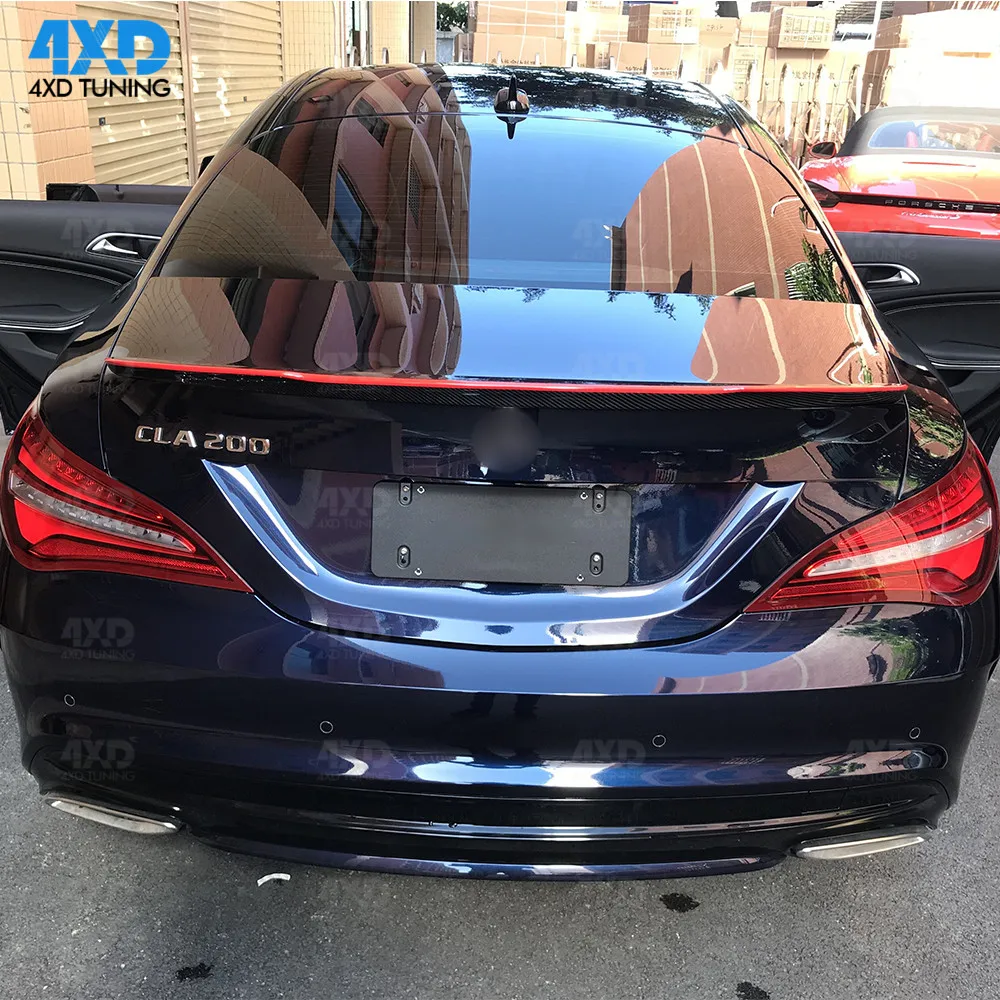 Для Mercedes CLA AMG C117 задний спойлер крыло с красной линией FD стиль 2013 2014 2015 2016 2017 2018 W117
