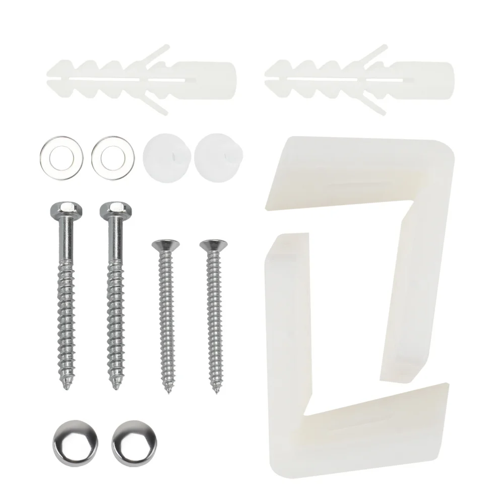 

1 Set Toilet Seat Hinge Bolts Home Toilet Seat Fixing Accessories (White)
