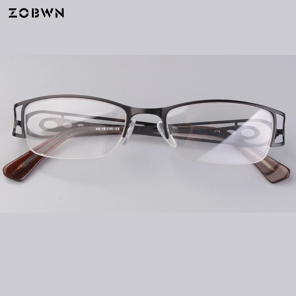 wholesale promotion очки модные classic model for girl &amp lady red glasses women black optical frames прозрачные half rim |