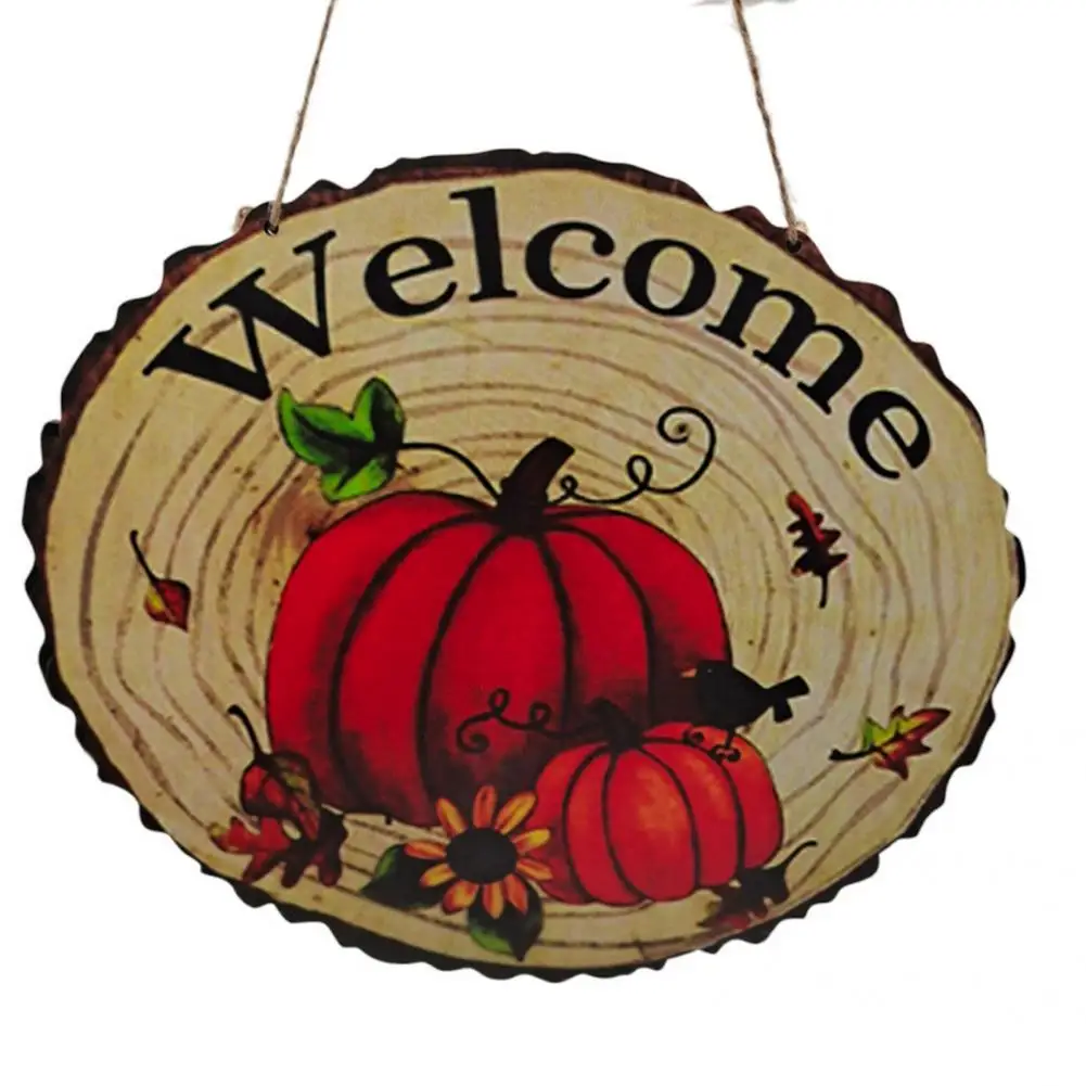 

Delicate Sturdy Round Hanging Sign Pendant Creative Pendant Cartoon Pattern for Thanksgiving Day