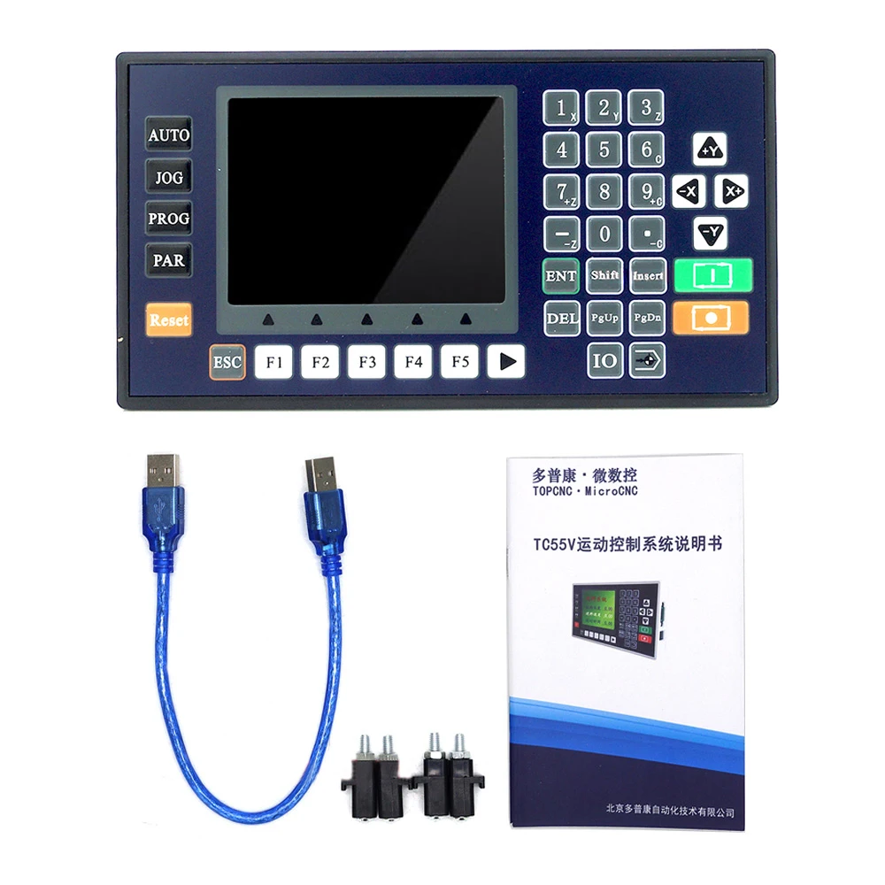 

TC5530V 3 Axis CNC Controller Motion Controller with 3.5" Color LCD For CNC Router Servo Stepper Motor