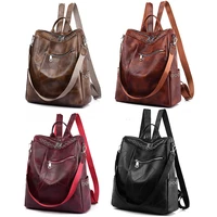 women backpack newluxury ladies casual high quality soft leather travel backpack large capacity comfortable school bag