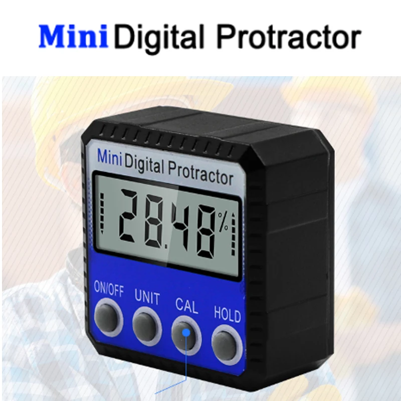 Цифровой транспортир Инклинометр уровень коробка водонепроницаемый Угол Finder