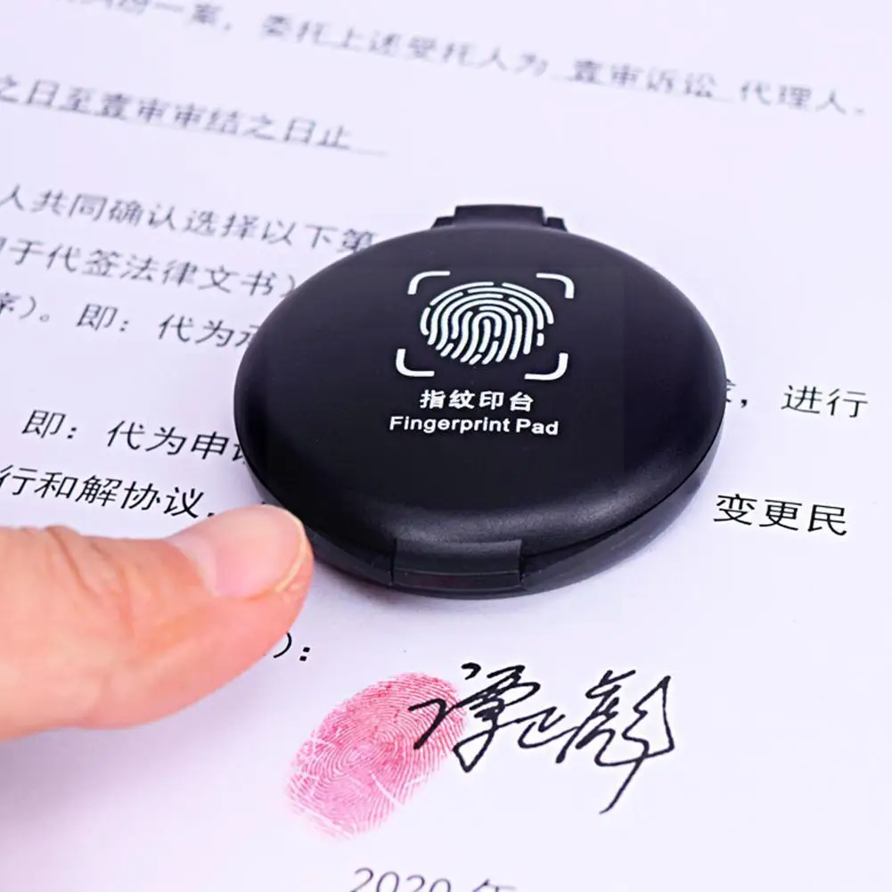 

1pcs Color Fingerprint Ink Pad Cute Kids Craft Ink Rubber Thumbprint Stamps Notary Pad School Ink Office Washable Supplies O6i8
