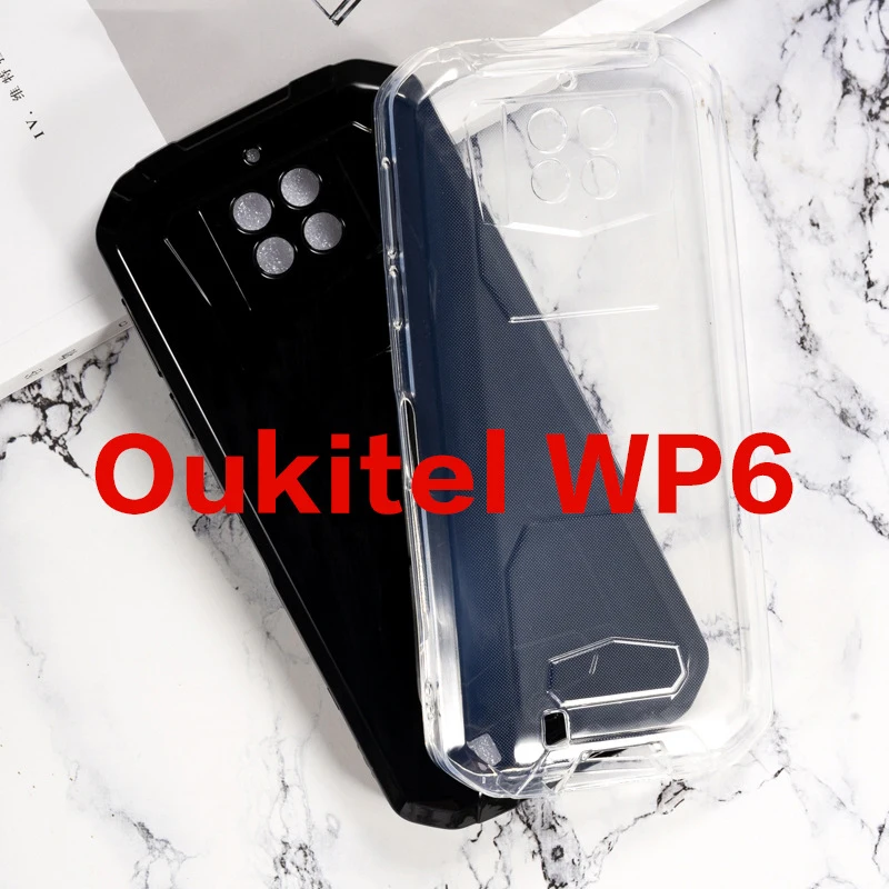 Прозрачный чехол для телефона Oukitel WP6 чехлы IP68 грязеотталкивающий Мягкий