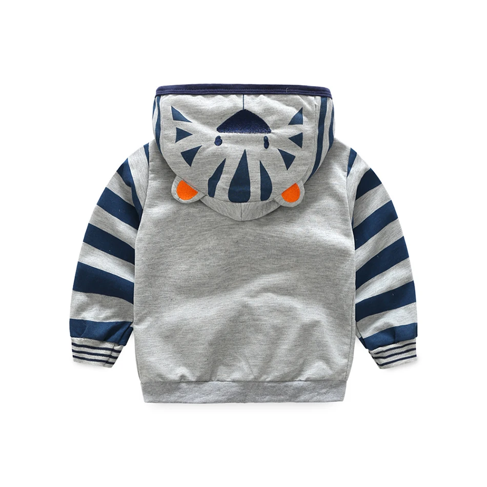 Kids Cartoon Coat Hoodies Tiger Jacket for Boy Girl Fox Animal Ear Hoody Kids Hooded Toddler Autumn Spring 18-6Y JYF