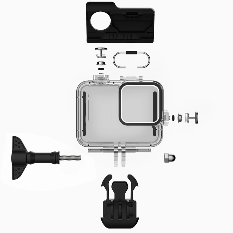 60 м водонепроницаемый чехол для GoPro Hero 8 защитный дайвинга Go Pro аксессуары |