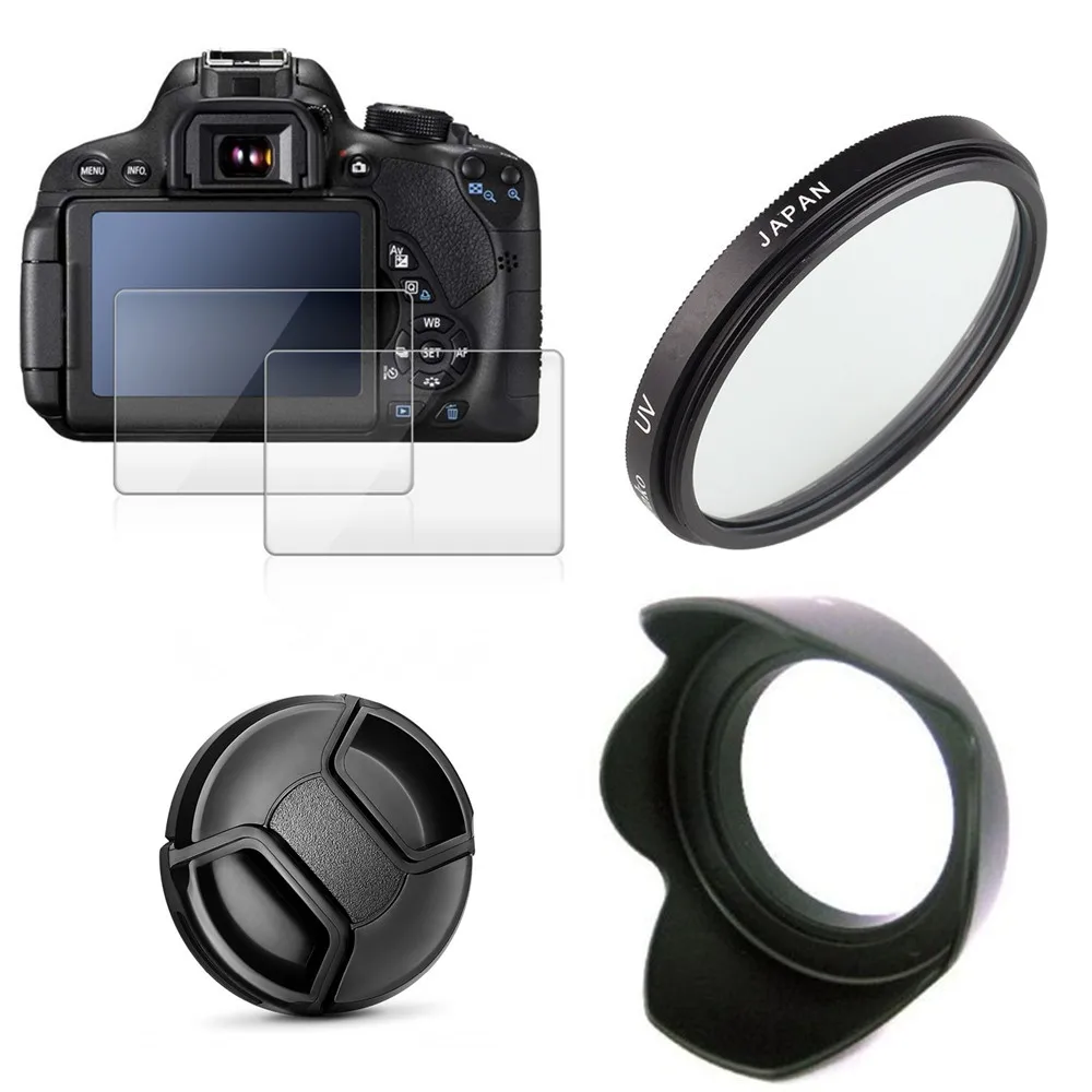 52 мм УФ фильтр + бленда для объектива крышка 2x Защитное стекло экрана камеры Nikon Z5