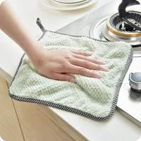 cleaning cloth oil free lint free dishcloth decontamination absorbent kitchen special scouring pad hand towel thickening towel