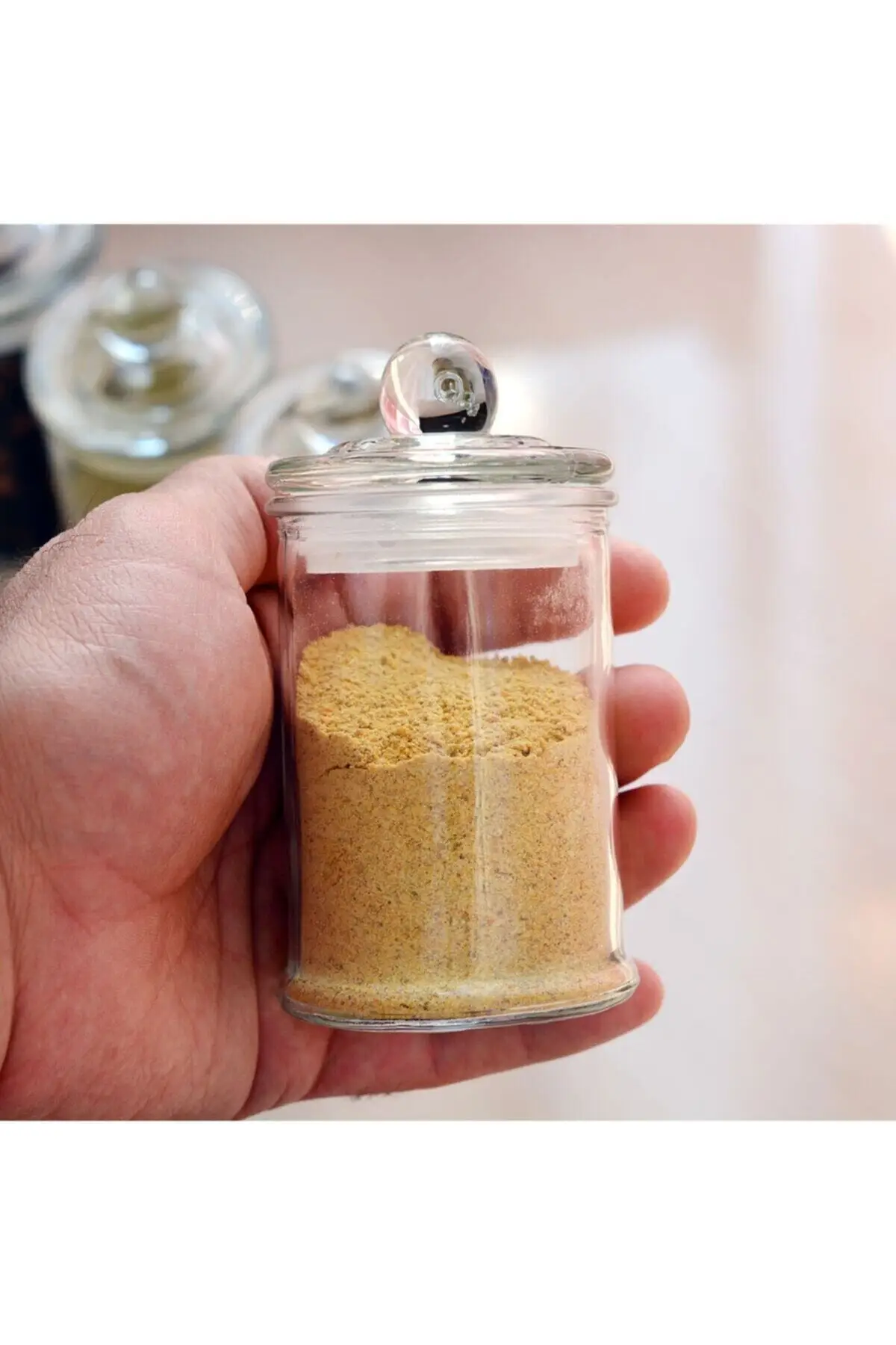 

Vacuum Lid Mini Size 150 ml Glass Spice Jar 6 pcs