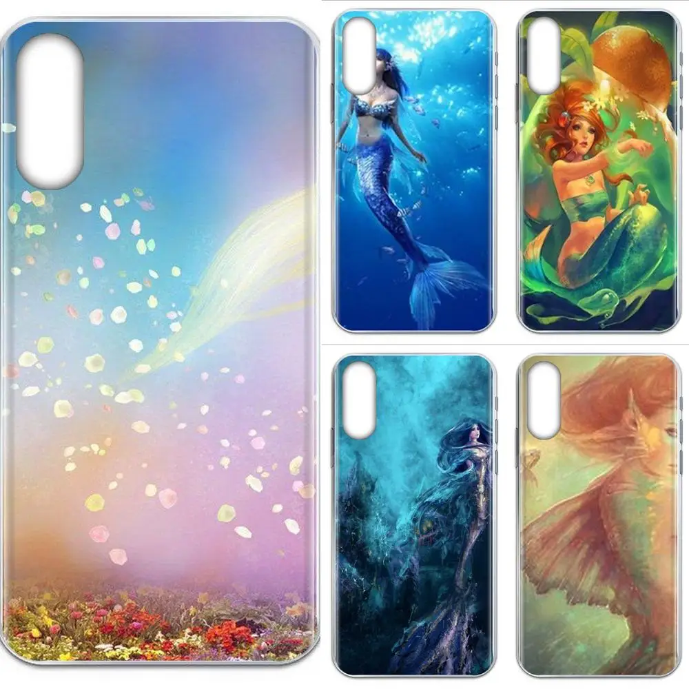 Красивая Русалка Love Fantasy Animal для Motorola G G2 G3 G4 G5 G6 G7 Plus Xiaomi Redmi Note 8 8A 8T 10 K30 5G Pro|Бамперы|