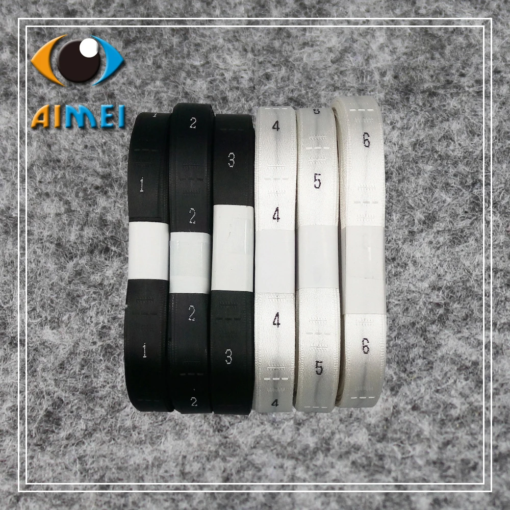 500Pcs Stock Satin Fabric Woven Size Labels For Clothing Number 1-24 Label Dress Sewing Tag Custom Needlework Tags - купить по