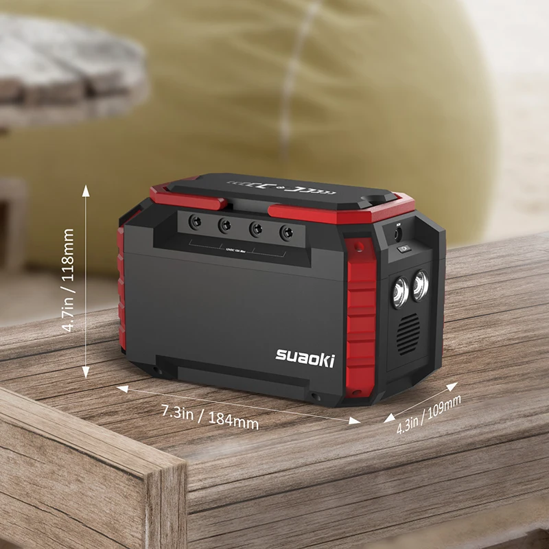 Suaoki S270 портативная походная электростанция 150WH перезаряжаемая батарея аварийный источник питания с фонариком AC/DC/USB выход