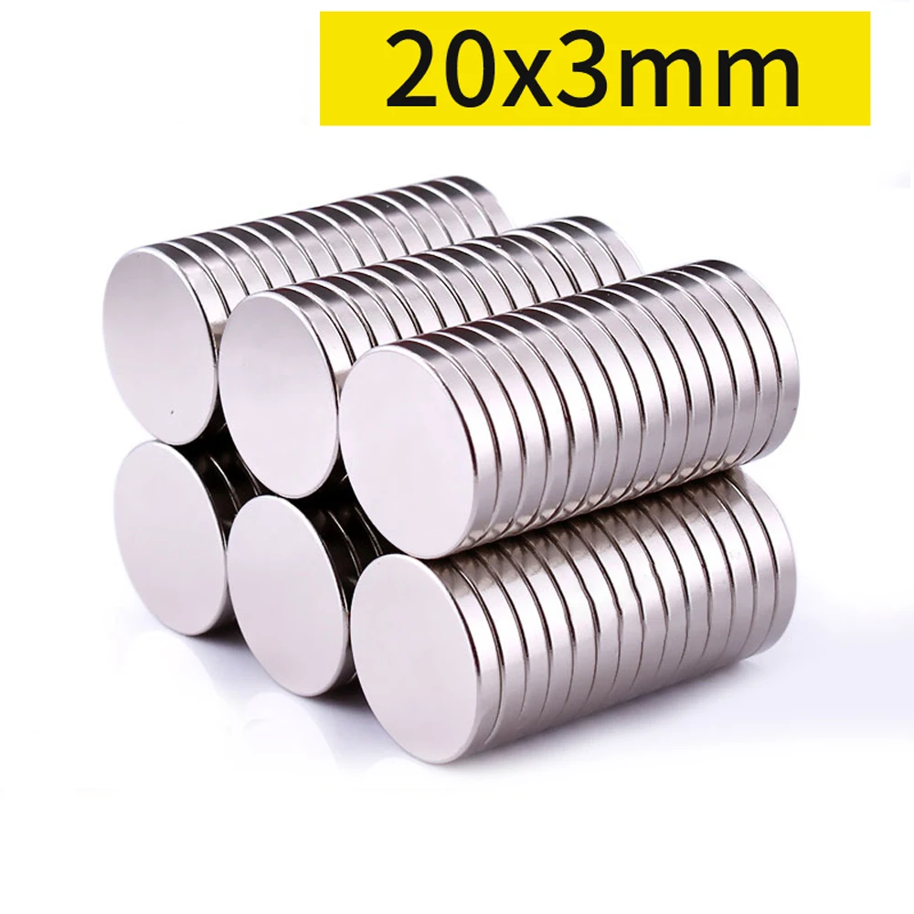 

10 20 50 100PCS/Lot 20x3mm Magnet Round Magnet Strong magnets Rare Earth Neodymium Magnet N35