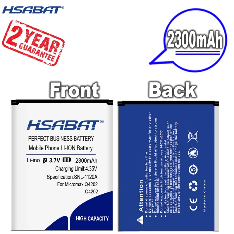 Сменный аккумулятор HSABAT 2300 мА · ч Для Micromax Q4202 - купить по выгодной цене |