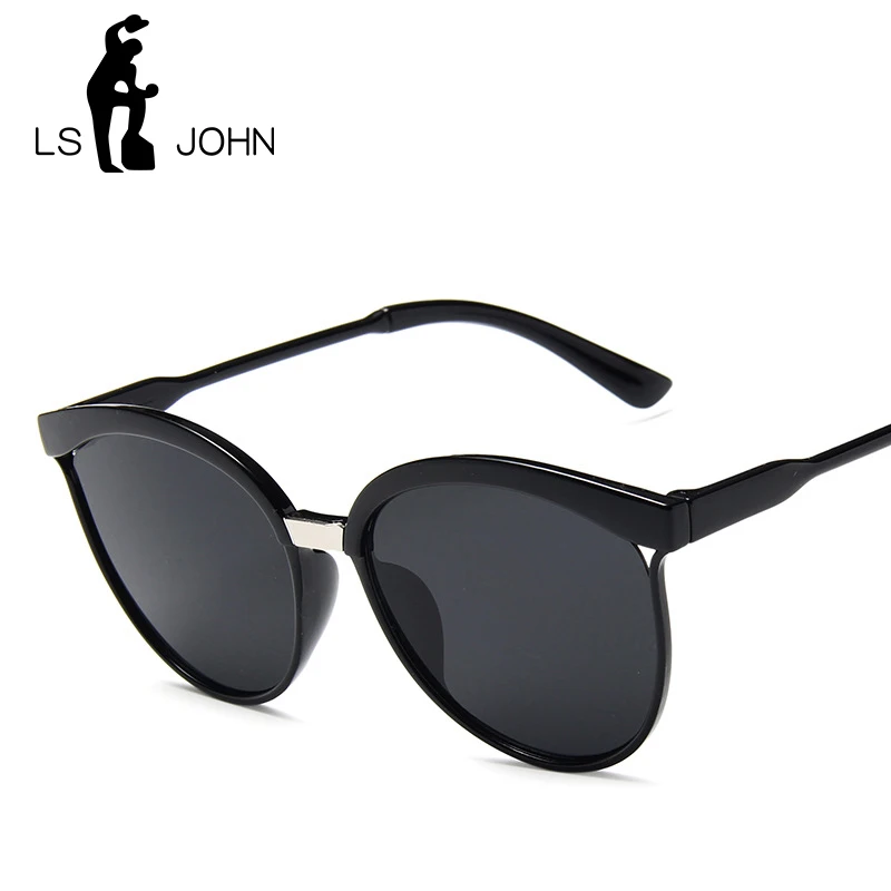 Женские зеркальные солнцезащитные очки LS JOHN винтажные брендовые дизайнерские