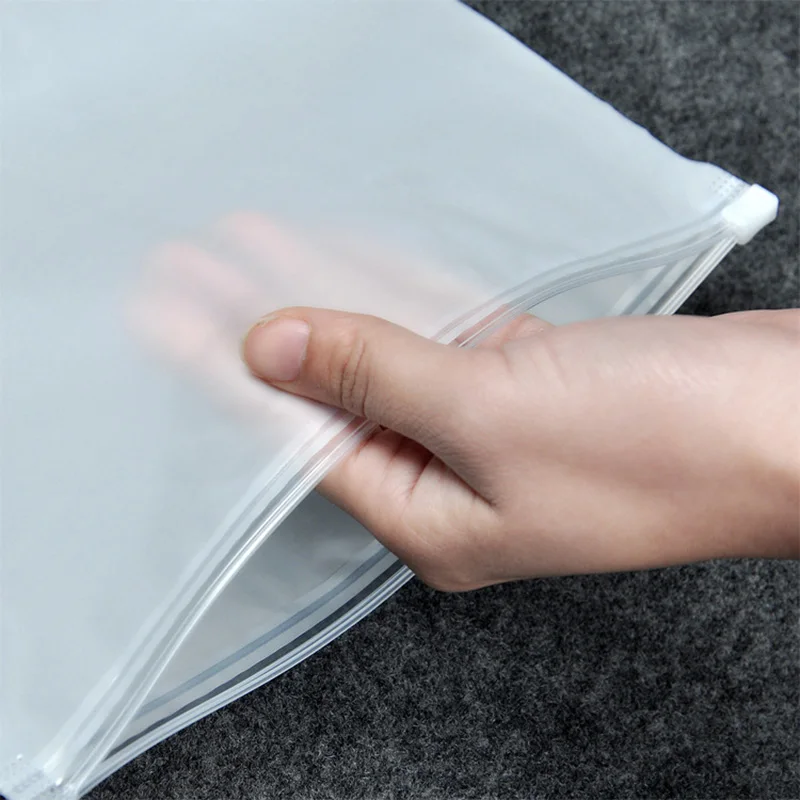 Newly 10pcs Matte Clear Plastic Storage Bag Travel Bags Zip Lock Valve Slide Seal Packing Pouch MK | Дом и сад